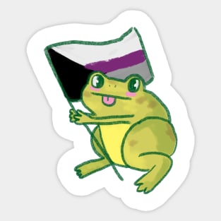 demisexual frog Sticker